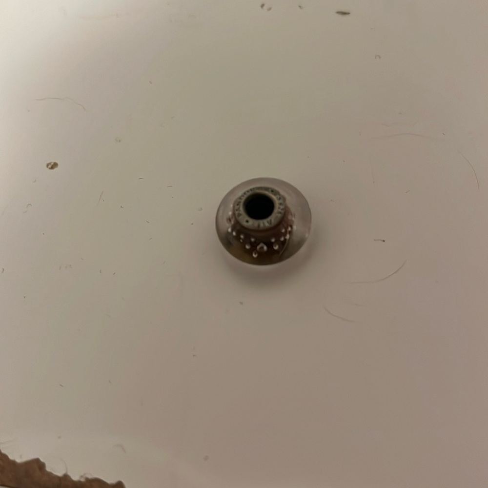 Authentic Pandora purple glass bead